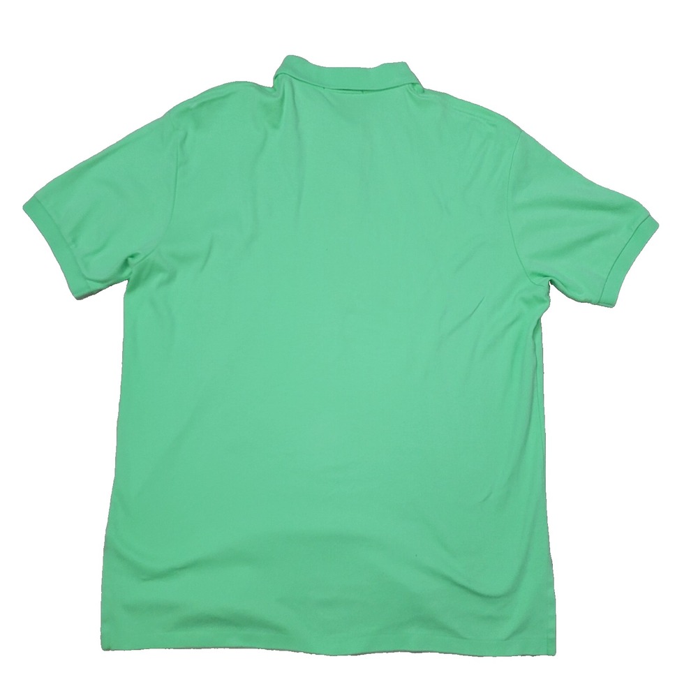 Vintage Polo Ralph Lauren Mens XL Solid Green Purple Pony Stretch Knit - Picture 3 of 7